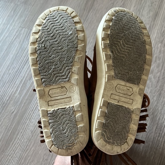 Moccasin LEATHER shoes👀🫶🏼sz.13 RAMPAGE GIRLS - Picture 11 of 12